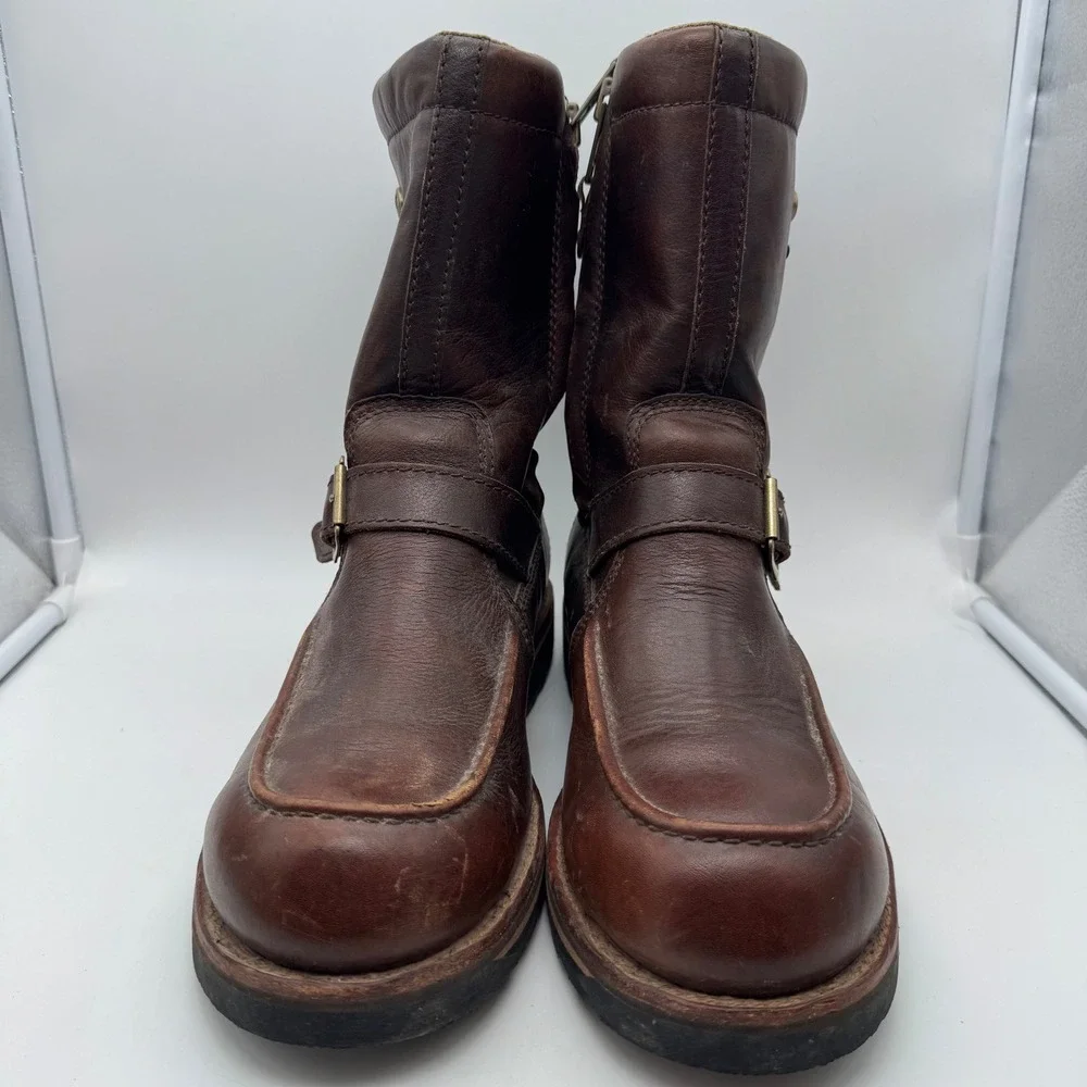 Irish Setter Red Wing 855 Gore-Tex Leather Side Zip Boots Mens 11‎ Brown Moc Toe